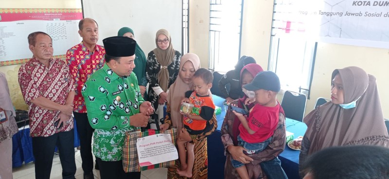 Salurkan PMT untuk Anak dan Ibu Hamil, Pemkab Siak Apresiasi Komitmen PHR Cegah Stunting