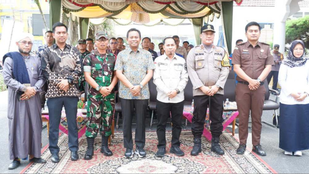 Kapolres Rohil bersama Forkopimda Gelar Cooling System Pasca Pilkada Damai 2024