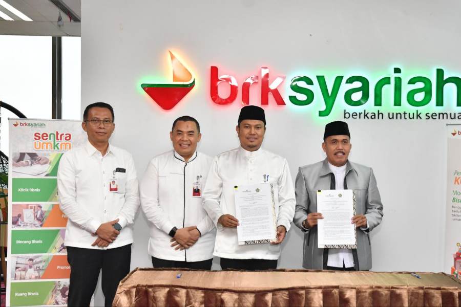 Bangun Ekonomi Riau Melalui UMKM, BRK Syariah Lakukan MoU dengan Sejumlah Instansi