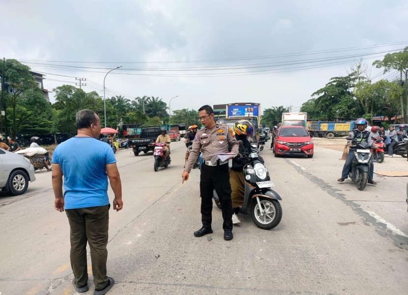 Tabrakan Maut di Jalan Siak II Pekanbaru, Pemotor 19 Tahun Tewas di Tempat