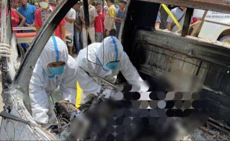 Korban Tewas Terpanggang dalam Mobil di Bengkalis Riau Ternyata Korban Pembunuhan