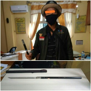Membawa Senjata Tajam saat Pelaksanaan Eksekusi Lahan, Seorang Warga Diamankan Polisi