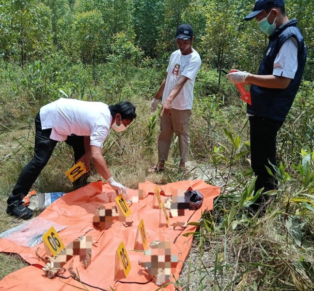 Polisi Selidiki Penemuan Kerangka Manusia di Areal PT RAPP Kuansing