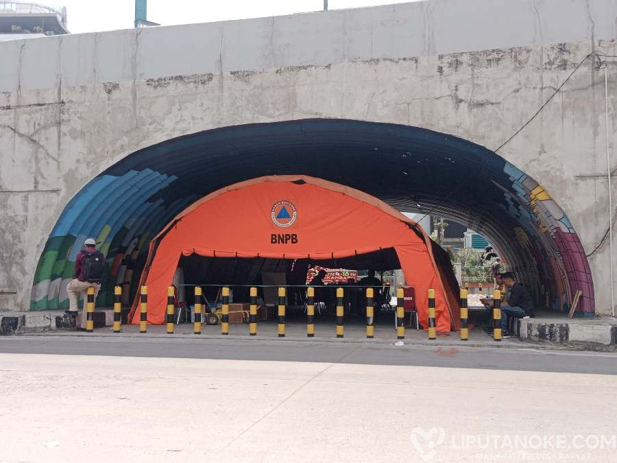Periksa Fly Over Simpang SKA Pekanbaru, KPK Dirikan Tenda Dome di Terowongan