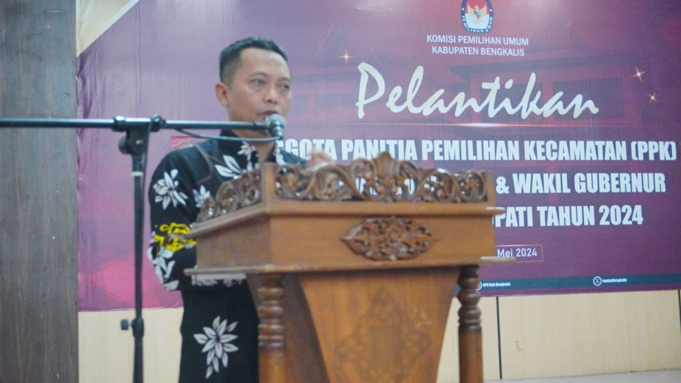 857 PPK Pilkada Serentak di Riau Dilantik, Ini Pesan KPU