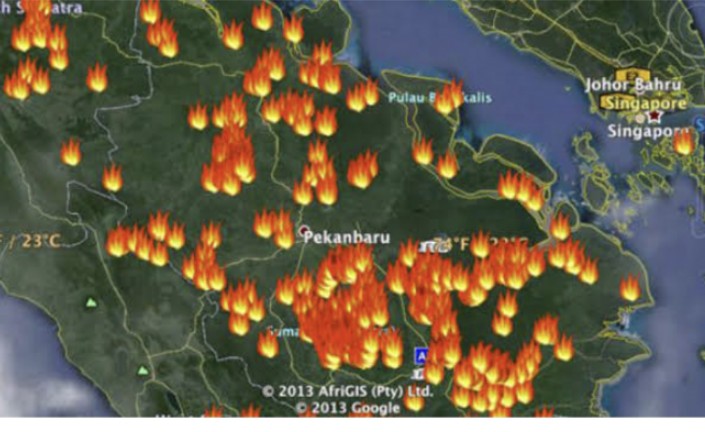 1.114 Titik Hotspot Terpantau Bermunculan di Pulau Sumatera