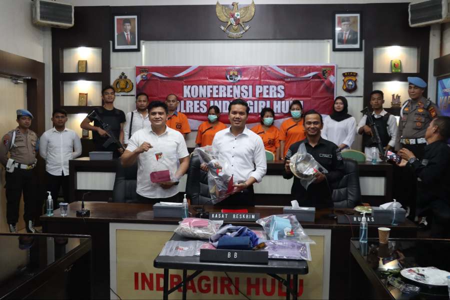 Polres Inhu Ungkap Kasus Dukun Cabul dan TPPO