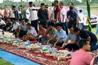 Bupati H.Mursini Bersama Wabup H.Halim Hadiri Syukuran Toduang Biso Rimbo Piako Peboun Hilir