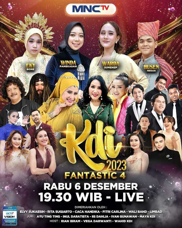 Persaingan 4 Kontestan ‘Fantastic 4’ Semakin Panas, Saksikan Kontes KDI 2023 di MNCTV