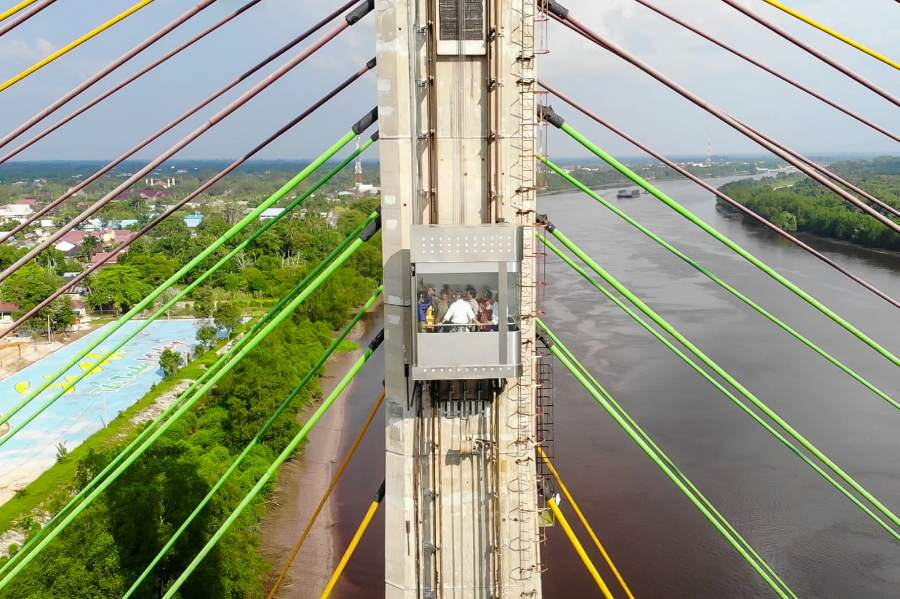 Dalam 3 Bulan, Pengunjung Lift Menara Jembatan Siak Tembus 2.316 Orang