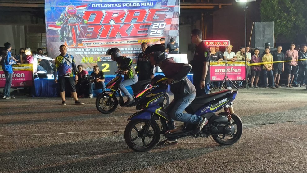 270 Pembalap Ikuti Dragbike Policing Sessions VIII di Sirkuit Sport Center Stadion Rumbai
