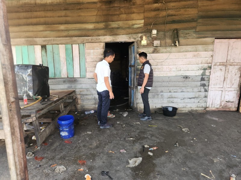 Unit Reskrim Polsek Pangkalan Kerinci Cek Lokasi Dugaan Penimbunan BBM, Ini Hasilnya