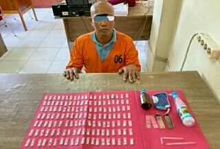 Seorang Pria Paruh Baya Ditangkap Satres Narkoba Polres Siak