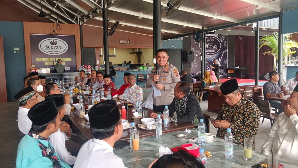 Kapolres Pelalawan Gelar Silahturahmi dengan Puluhan Ulama dan Tokoh Agama
