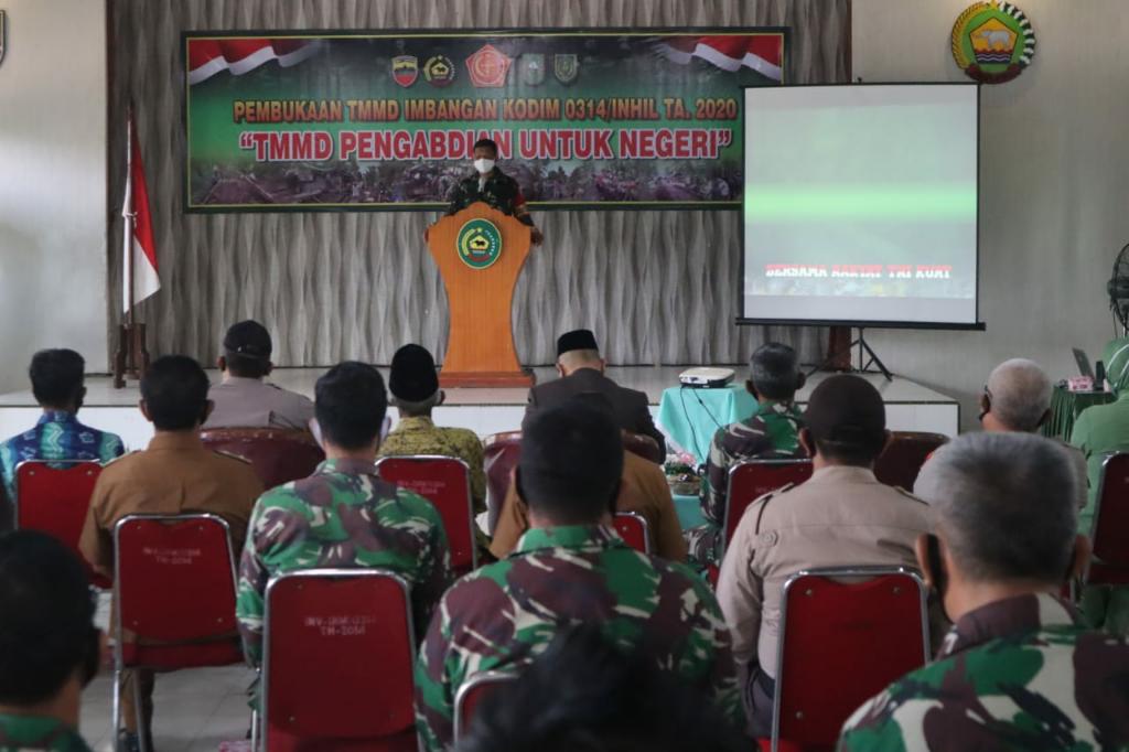 Wujud Bakti TNI Tingkatkan Kesejahteraan Masyarakat, TMMD Imbangan Kodim/0314 Inhil Resmi Dibuka