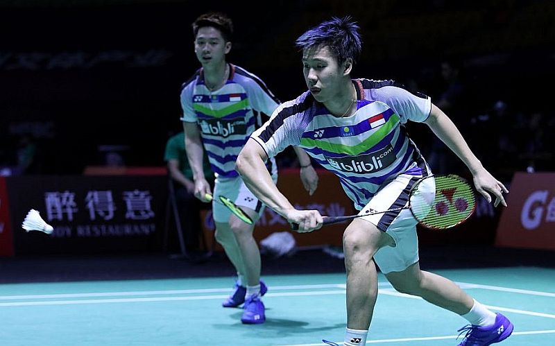  Marcus/Kevin Persiapkan Diri Hadapi Final Hong Kong Open 2018