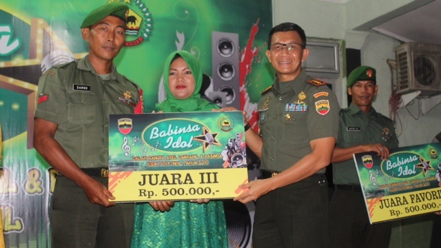 Babinsa Idol Turut Meriahkan Hari Juang TNI-AD di Inhil