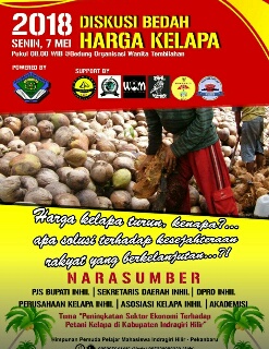 PB HIPPMIH Pekanbaru Gelar Diskusi Bedah Harga Kelapa