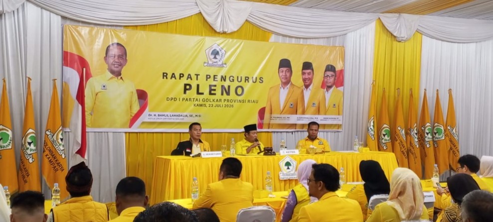 Pengurus Golkar Riau Dilantik Agustus, SF Hariyanto dan Syamsuar Masuk Barisan