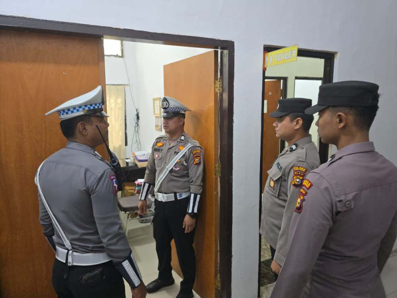 Polres Kuansing Patroli Malam Hari Jaga Keamanan di Kantor KPU, Bawaslu Hingga Gudang Logistik