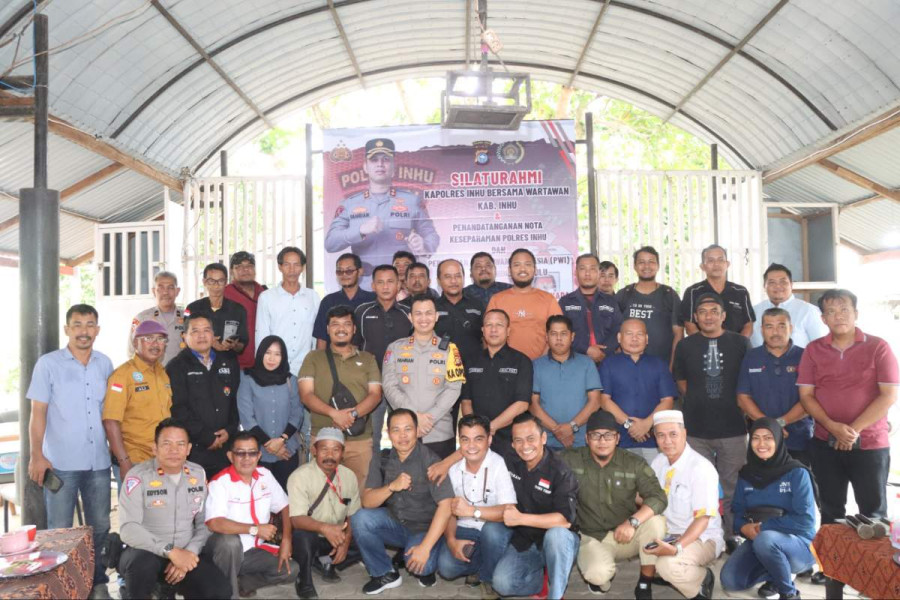 Songsong Pilkada 2024, Kapolres Inhu Ngopi Bareng Wartawan