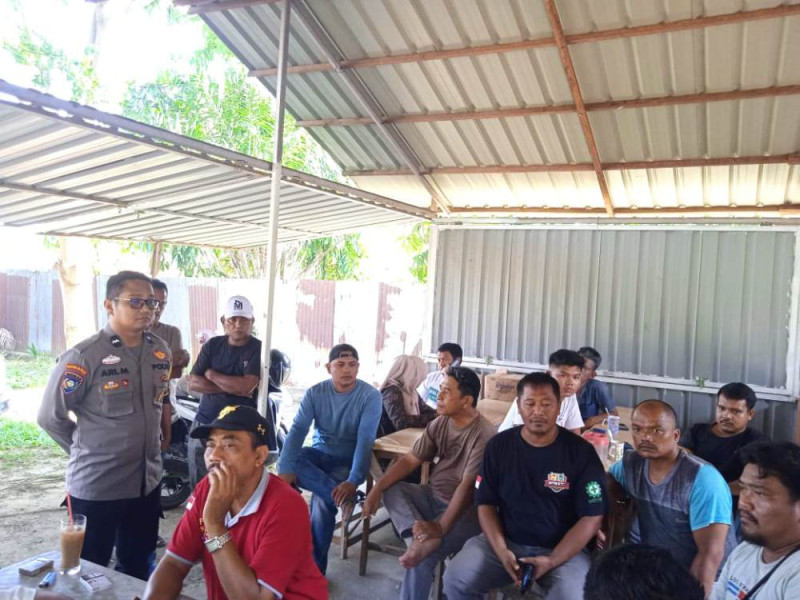 Polsek Tenayan Raya Sampaikan Pesan Pilkada Damai 2024