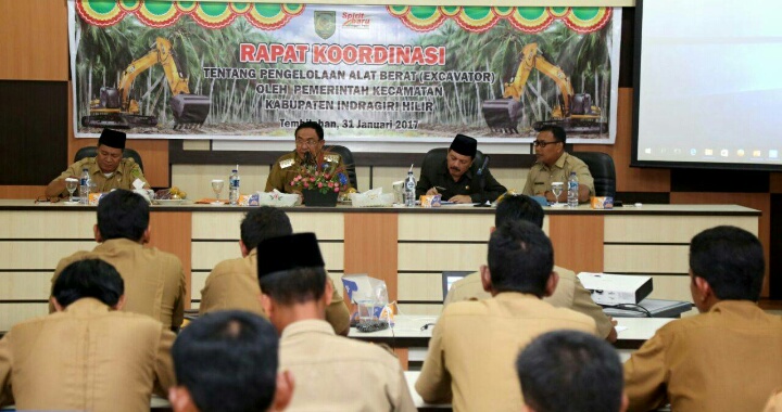 Pemkab Inhil Rapatkan Soal Pengelolaan Alat Berat 