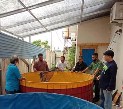 Dorong Perekonomian Wartawan, PWI Riau Segera Buat Budidaya Ikan Kolam Biofloc