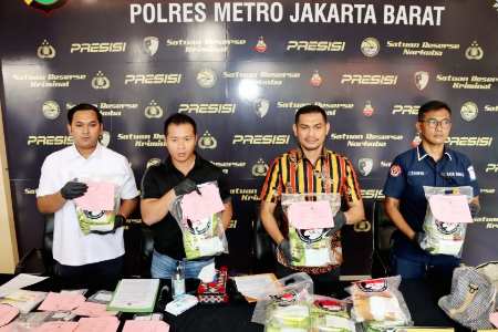 Polisi Sita Sabu 16,9 Kg dari Jaringan Malaysia