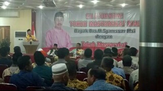 Syamsuar Silaturrahim dengan Tokoh Masyarakat Mandau dan Pinggir
