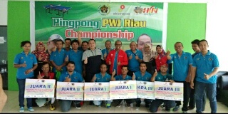 Pingpong PWI Riau Championship, Wartawan PWI Menangkan Empat Sepeda