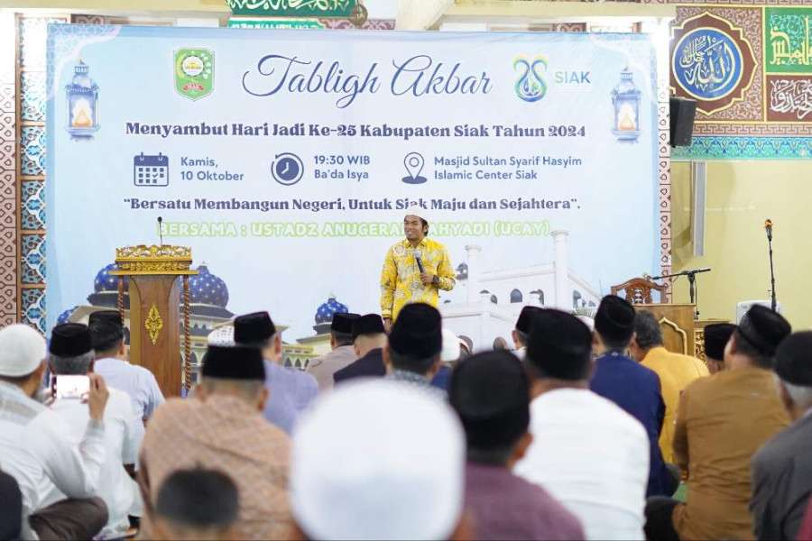 Pemkab Siak Gelar Tabligh Akbar di HUT ke 25