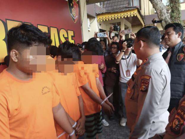 Polisi Ringkus Penjahat Jalanan di Pekanbaru, 6 Orang Ternyata Masih Anak-anak