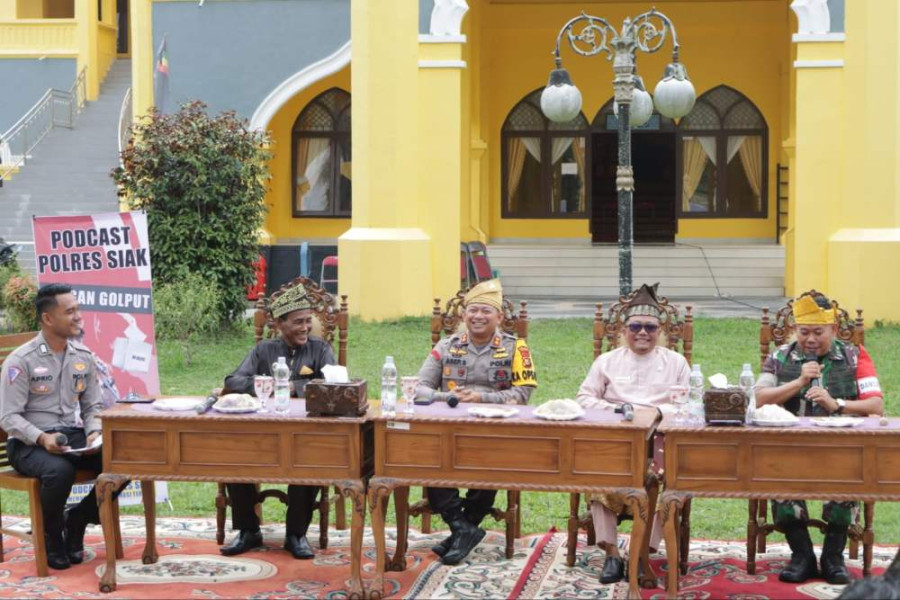 Melalui Podcast, Kapolres Siak Ingin Semua Elemen Bergandeng Tangan Sukseskan Pilkada 2024