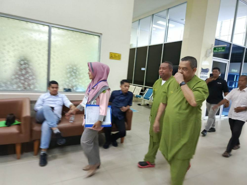 Usai Laksanakan GSSB, Calon Walikota Pekanbaru H Edy Natar Langsung Ikuti MCU di RSUD Arifin Achmad
