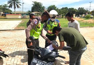 Dalam Dua Hari, 105 Pengendara di Inhu Terjaring Operasi Patuh Lancang Kuning 