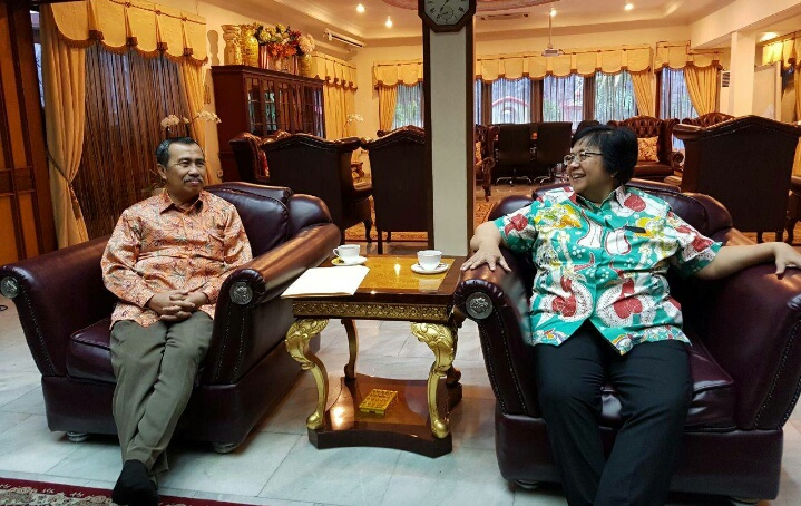 Menteri LHK Terima Bupati Siak, Bahas TN Zamrud Sampai Danau Naga Sakti