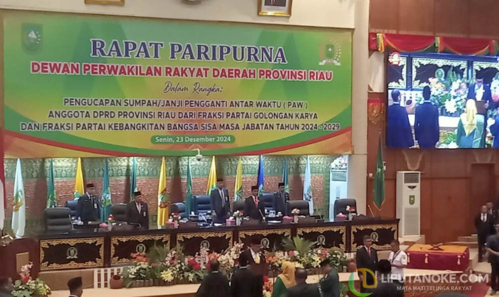 Dilantik, Siti Aisyah dan Raja Jaya Dinata Sianturi Resmi sebagai Anggota DPRD Riau