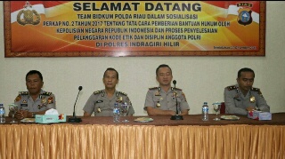Kapolres Inhil Buka Sosialisasi Hukum 