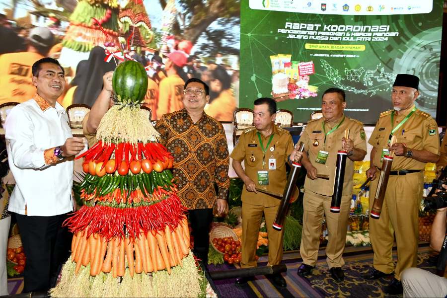 Pj Gubri SF Hariyanto Hadiri Rakor Pengamanan Pasokan dan Harga Pangan Jelang HBKN 2024
