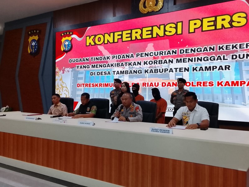 Pelaku Pembunuhan IRT di Kampar Terungkap, Dua Pria Dibekuk Polisi