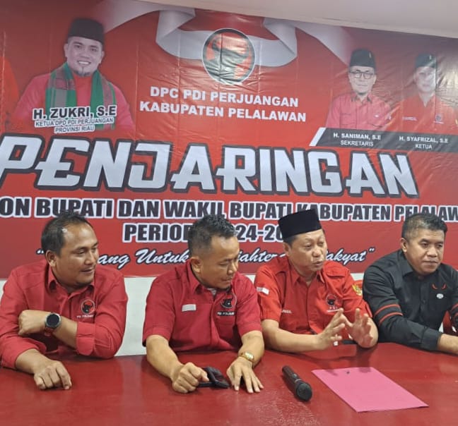 DPC PDI-P Pelalawan Pastikan Hanya Buka Penjaringan Calon Wakil Bupati
