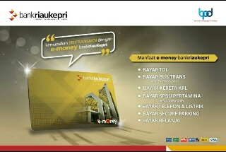 E-money Bank Riau Kepri siap melayani transaksi keuangan masyarakat 
