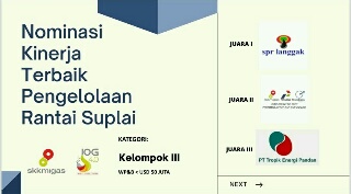 SPR Langgak Raih Hattrick Penghargaan dari SKK Migas