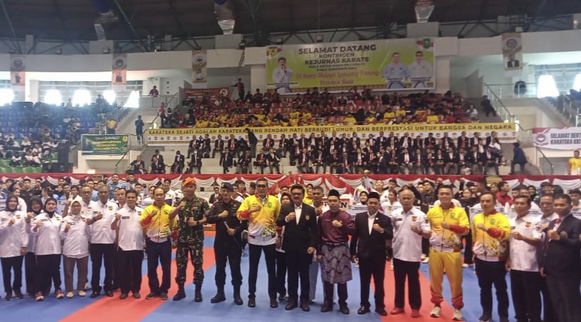 Kejurnas Karate Forki Resmi Dibuka di Riau