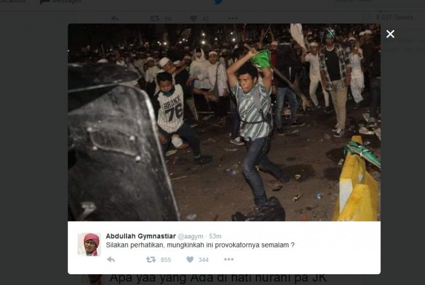 Aa Gym: Mungkinkah ini provokatornya semalam?