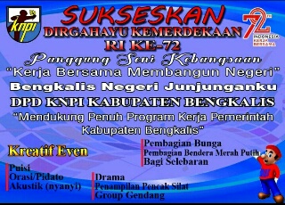 Besok DPD KNPI Bengkalis Gelar Panggung Seni Kebangsaan di Kantor Bupati