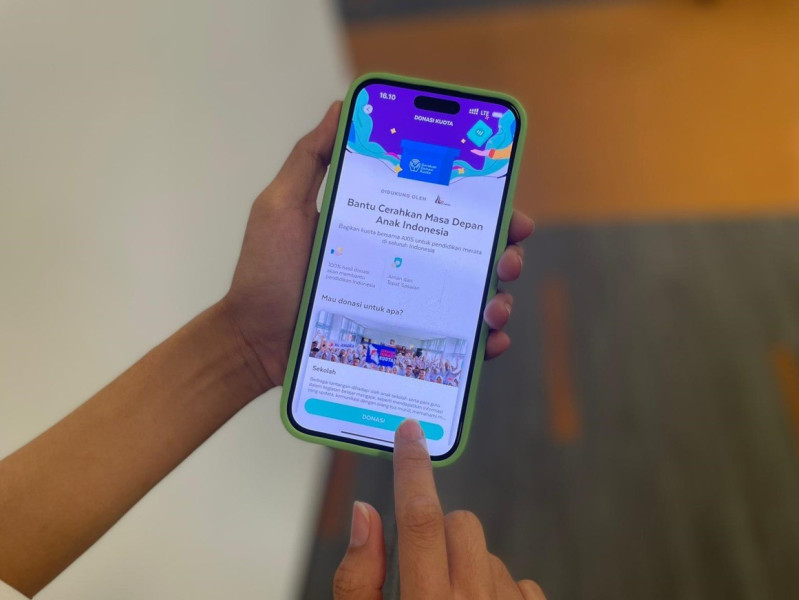 Ajak Pelanggan Peduli Pendidikan, Kini Pengguna AXIS Mudah Lakukan Donasi Kuota dengan AXISNET