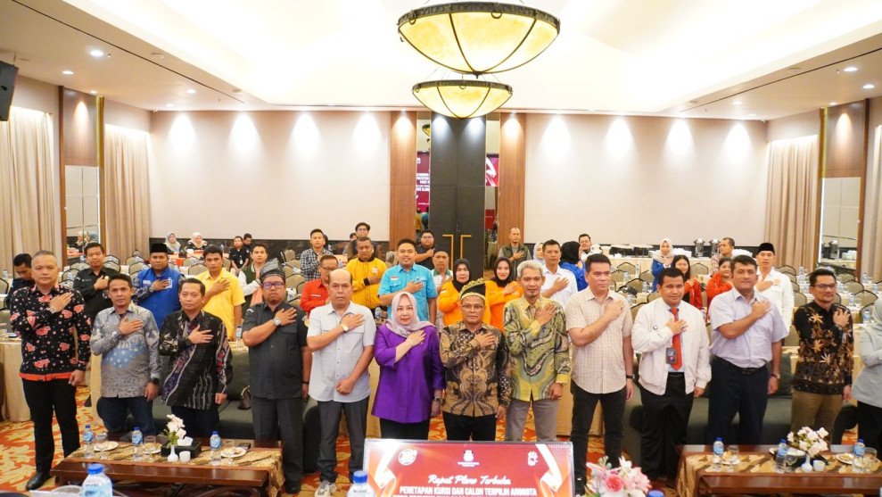 KPU Riau Tetapkan Perolehan Kursi dan Calon Anggota DPRD Riau Terpilih