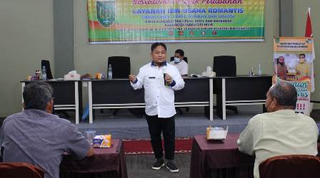  Diskop dan UKM Inhil Gelar Sosialisasi Layanan Izin Usaha Romantis